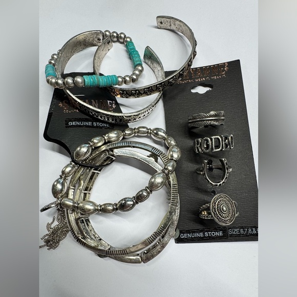 Shyanne Jewelry - Shyanne Silver and Turquoise Bracelet Set